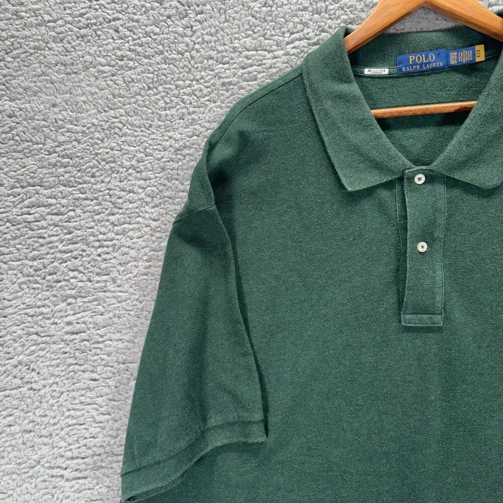 Polo Ralph Lauren Short Sleeve Mens 5XB Green Red Pony Polo Shirt